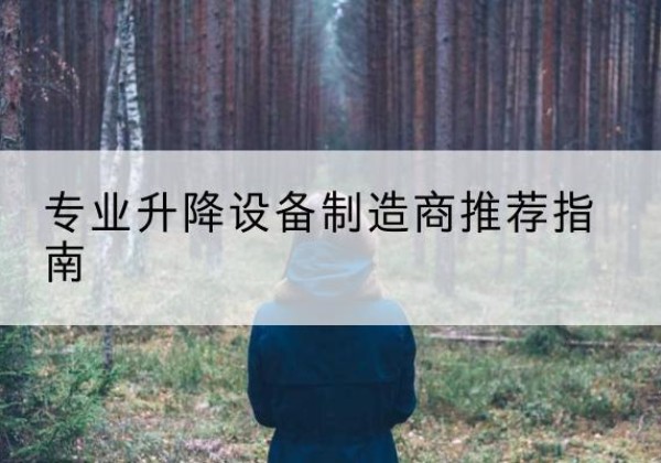 璧山区电动剪叉升降平台厂家-专业升降设备制造商推荐指南